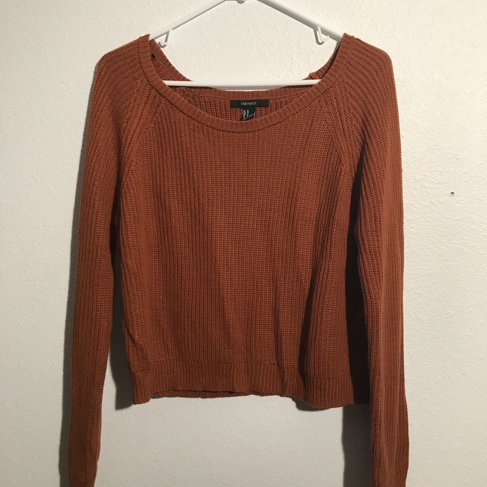Burnt orange sweater